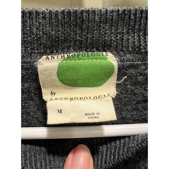 Anthropologie Grey Wool Sweater - Picture 3 of 5